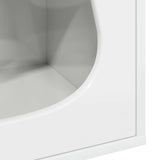 Cat House Gloss White 42.5 x 40 x 53.5 cm Engineered Wood 8000693