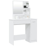 Dressing Table with Mirror White 86.5x35x136 cm 802957