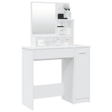 Dressing Table with Mirror White 86.5x35x136 cm 802957