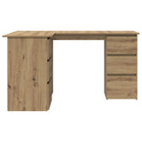 Corner Desk Artisan Oak 145x100x76 cm Engineered Wood 855963