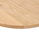 Table Top 140x60x2 cm Solid Wood Oak Oval 4009064