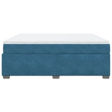 Box Spring Bed with Mattress Dark Blue 180x200 cm Velvet 3285303