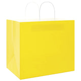 Paper Bags 250 pcs with Handles Yellow 32x22x28 cm 4101792