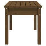 Garden Bench Honey brown Solid pine wood 80x44x45 cm Durable 824000