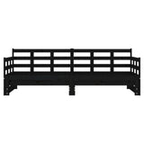Pull-out Day Bed without Mattress Black 2x cm 820381