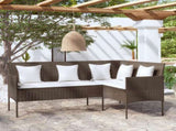 Couch Sofa Brown and Cream White 318586