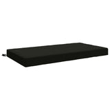Seat Cushion SOEST 100% Polyester Black 120 x 80 x 10 cm 946804