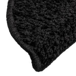 Stair Mats 15 pcs 56x17x3 cm Black Half Round 133893