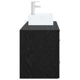 Bathroom Furniture Set 2 pcs Black Oak Engineered Wood 3403969