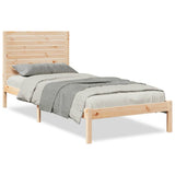 Extra Long Bed Frame without Mattress 100x220 cm Solid Wood 3309311