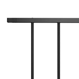 Fence Panel Woerden Powder-coated Steel 1.7x1.17 m Black 145220