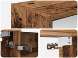 Bathroom Mirror Cabinet with Shelf Old Wood 43 x 16 x 62.5 cm 889141