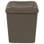 Stackable Garbage Bin Boxes 3 pcs Grey 75 L Polypropylene 152198