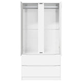 Bathroom Cabinet with Door High Gloss White 79.5 x 49 x 156 cm 3406249