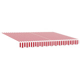 Electric Retractable Awning Red and White 2.5 x 2 m 3421702