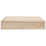 Bed Frame without Mattress 200x200 cm Solid Wood Pine 3282363