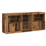 LED Sideboard Old Wood 162 x 37 x 67 cm Engineered Wood 3333115
