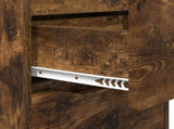 Bedside Table Smoked Oak 40 x 30 x 467 cm Engineered Wood 888917
