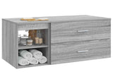 Bathroom Furniture Set 2 pcs Grey Sonoma Engineered Wood 3403941