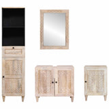 Bathroom Furniture Set with Drawer 4 pcs White Engineered Wood 3310074