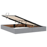 Storage Bed with Headboard Light Grey 180 x 200 cm Fabric 3370049