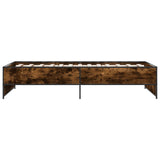 Bed Frame Smoked Oak 80 x 200 cm Engineered Wood 8009096