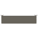 2-Piece Bench Cushions SOEST 2 pcs 100% Polyester Grey 949159