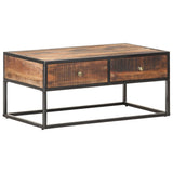 Coffee Table 90x50x40 cm Rough Acacia Wood 320912