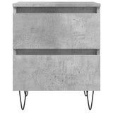 Bedside Cabinets 2 pcs Concrete Grey 40x35x50 cm Engineered Wood 826885