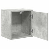 Garage Wall Cabinets 2 pcs Concrete Grey Engineered Wood 860632