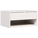 Bedside Table White 50 x 32.5 x 24 cm Solid pine wood 873477