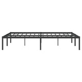 Metal Bed Frame without Mattress Black 150x200cm 350848