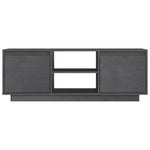TV Cabinet Grey 110x30x40 cm Solid Pinewood 809902
