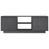 TV Cabinet Grey 110x30x40 cm Solid Pinewood 809902