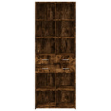 Highboard Smoked Oak 70x42.5x185 cm Engineered Wood 3281466