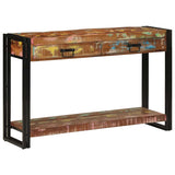 Console Table Multicolour 120 x 33 x 75 cm Solid Reclaim Wood 4102735