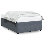 Bed Frame without Mattress Dark Grey 120x200 cm Velvet 3285001