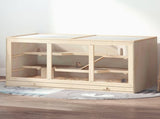 Wooden Hamster Cage, Small Animals Hutch with Tray, Openable Top, Exercise Play House Pen, 115L x T3398P349833