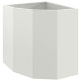 Corner Planter White 45 x 45 x 50 cm Steel 883669
