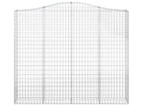 Arched Gabion Basket 200x30x220/240 cm Galvanised Iron 153391