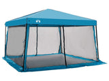Camping Tent Set Folding 2 pcs Blue Taffeta and Fabric 3337170