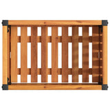 Garden Planter 45x30x27.5 cm Solid Wood Acacia and Steel 367613