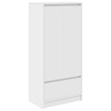 Cabinet with Drawer White 55.5x34x119.5 cm Engineered Wood 861643