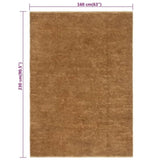 Handmade Loop Pile Rug 160x230 cm Jute and Cotton 344999