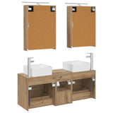 Bathroom Furniture Set 5 pcs Artisan Oak 3406758