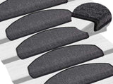 Stair mats 10 pcs 65 x 24 x 4 cm Non-Slip Anthracite 149751