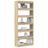 Book Cabinet Sonoma Oak 80 x 30 x 198 cm Engineered Wood 3333918