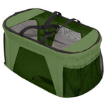 2-Layers Folding Dog Stroller Green 83x48x97 cm Oxford Fabric 172207