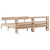 Bed Frame without Mattress 200x200 cm Solid Wood Pine 3305808