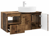 Bathroom Furniture Set 2 pcs Old Wood Engineered Wood 3404082